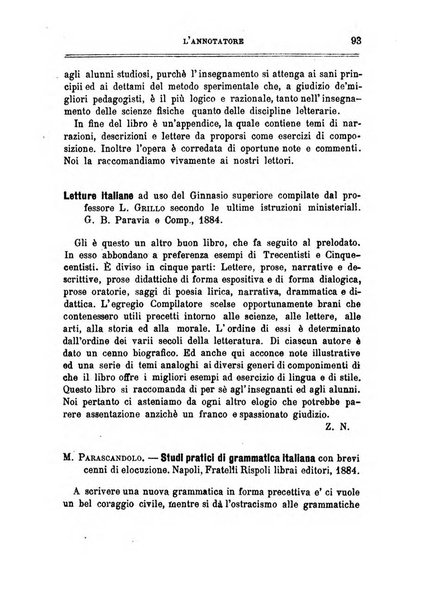 L'annotatore giornale della Società didascalica italiana di Roma