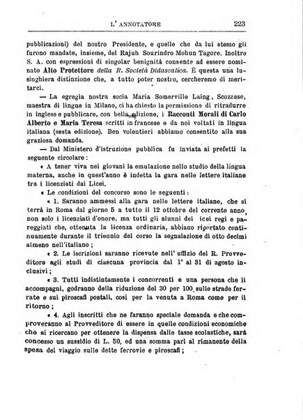 L'annotatore giornale della Società didascalica italiana di Roma