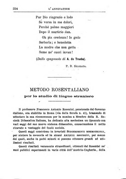 L'annotatore giornale della Società didascalica italiana di Roma