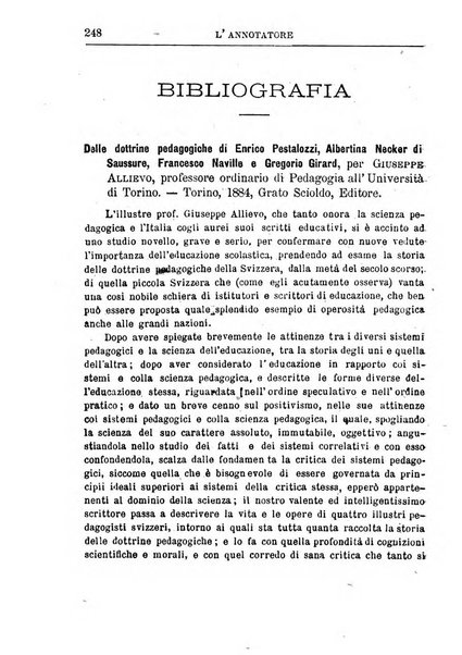 L'annotatore giornale della Società didascalica italiana di Roma