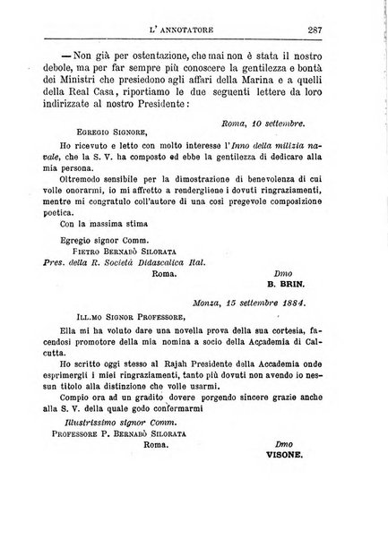 L'annotatore giornale della Società didascalica italiana di Roma