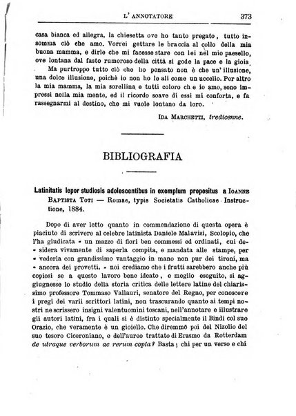 L'annotatore giornale della Società didascalica italiana di Roma