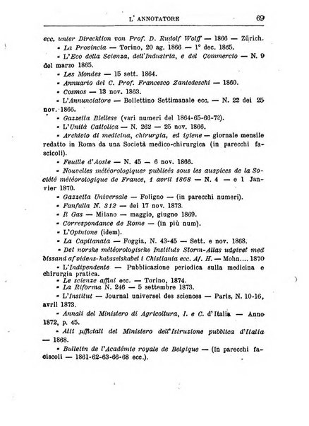 L'annotatore giornale della Società didascalica italiana di Roma