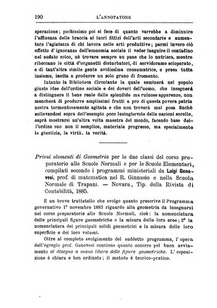 L'annotatore giornale della Società didascalica italiana di Roma