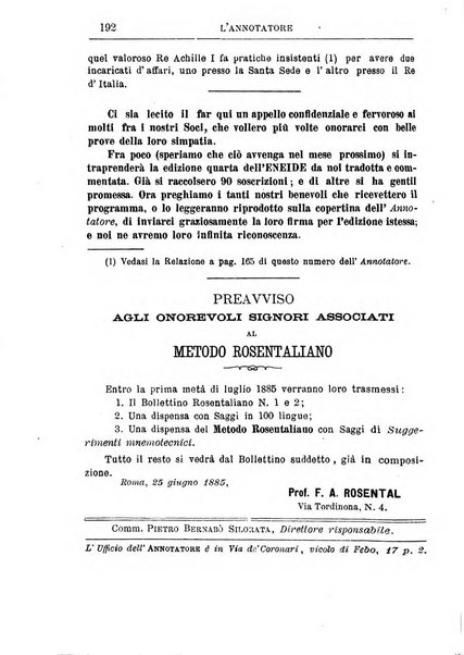 L'annotatore giornale della Società didascalica italiana di Roma