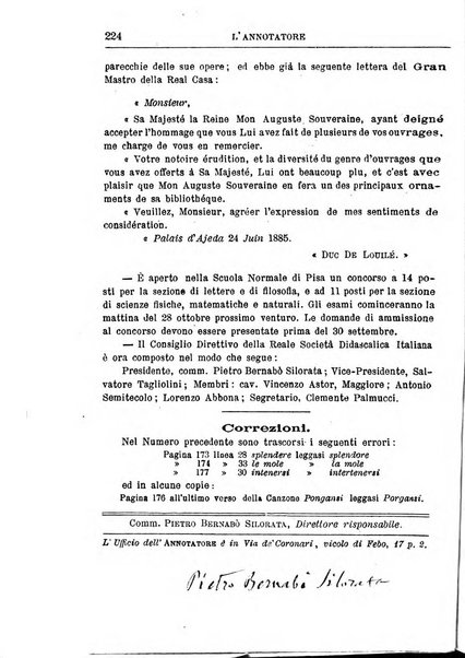 L'annotatore giornale della Società didascalica italiana di Roma