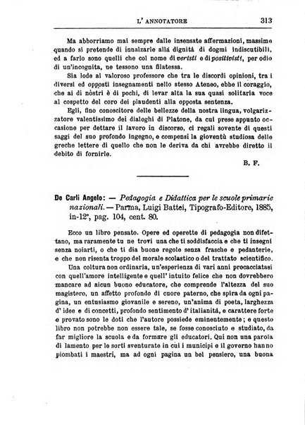 L'annotatore giornale della Società didascalica italiana di Roma