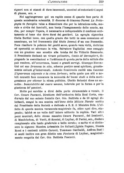 L'annotatore giornale della Società didascalica italiana di Roma