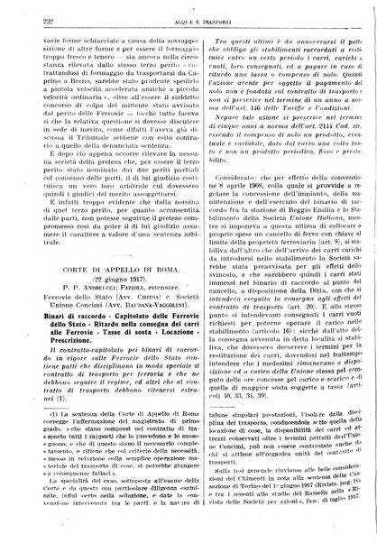 Acque e trasporti rivista mensile di giurisprudenza, dottrina, legislazione ed economia