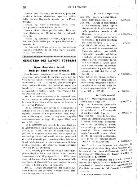 Acque e trasporti rivista mensile di giurisprudenza, dottrina, legislazione ed economia