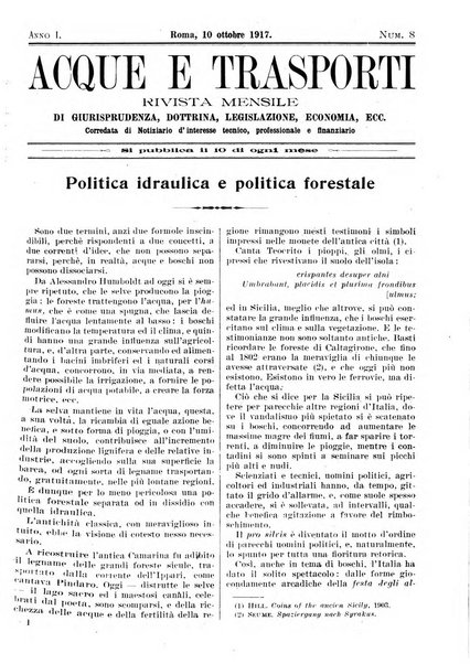 Acque e trasporti rivista mensile di giurisprudenza, dottrina, legislazione ed economia