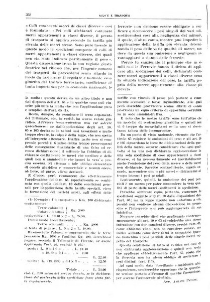 Acque e trasporti rivista mensile di giurisprudenza, dottrina, legislazione ed economia