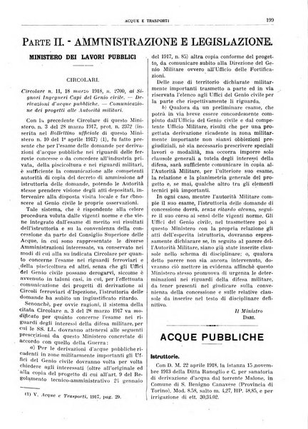 Acque e trasporti rivista mensile di giurisprudenza, dottrina, legislazione ed economia