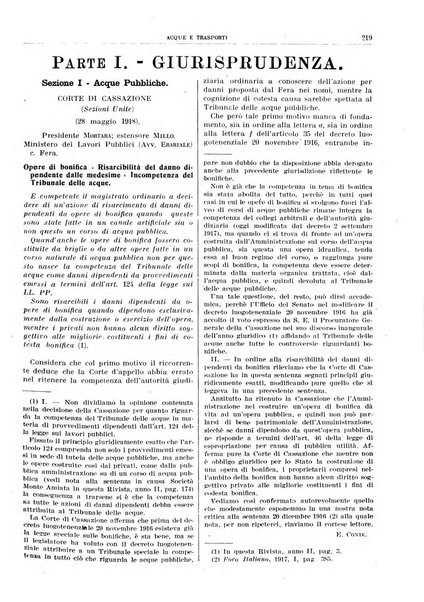 Acque e trasporti rivista mensile di giurisprudenza, dottrina, legislazione ed economia