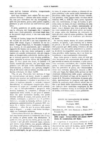 Acque e trasporti rivista mensile di giurisprudenza, dottrina, legislazione ed economia