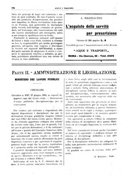 Acque e trasporti rivista mensile di giurisprudenza, dottrina, legislazione ed economia