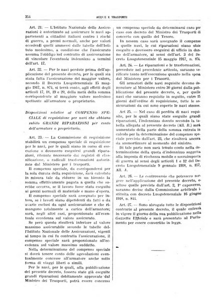 Acque e trasporti rivista mensile di giurisprudenza, dottrina, legislazione ed economia