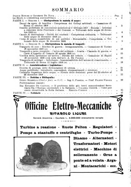 Acque e trasporti rivista mensile di giurisprudenza, dottrina, legislazione ed economia