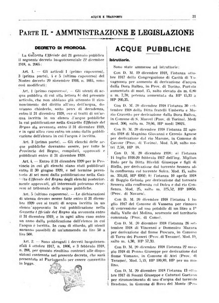 Acque e trasporti rivista mensile di giurisprudenza, dottrina, legislazione ed economia