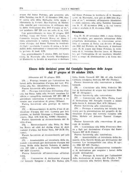 Acque e trasporti rivista mensile di giurisprudenza, dottrina, legislazione ed economia