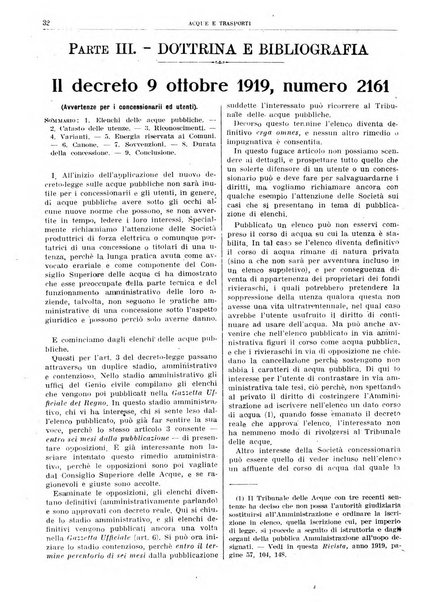 Acque e trasporti rivista mensile di giurisprudenza, dottrina, legislazione ed economia