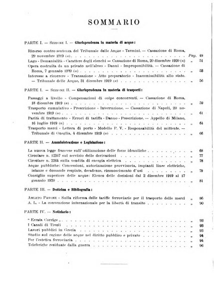 Acque e trasporti rivista mensile di giurisprudenza, dottrina, legislazione ed economia