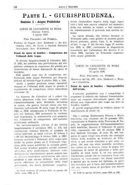 Acque e trasporti rivista mensile di giurisprudenza, dottrina, legislazione ed economia