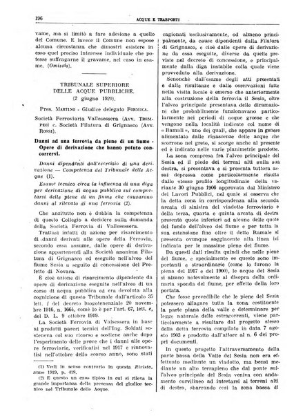 Acque e trasporti rivista mensile di giurisprudenza, dottrina, legislazione ed economia