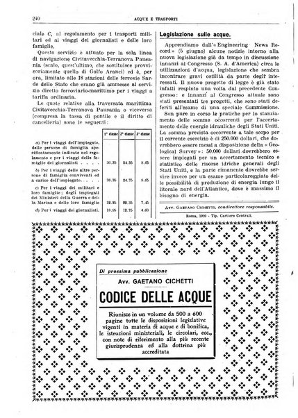 Acque e trasporti rivista mensile di giurisprudenza, dottrina, legislazione ed economia