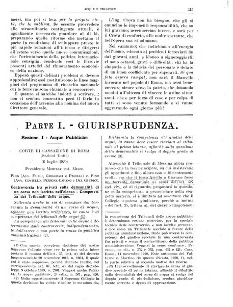 Acque e trasporti rivista mensile di giurisprudenza, dottrina, legislazione ed economia