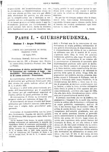 Acque e trasporti rivista mensile di giurisprudenza, dottrina, legislazione ed economia