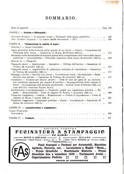 Acque e trasporti rivista mensile di giurisprudenza, dottrina, legislazione ed economia