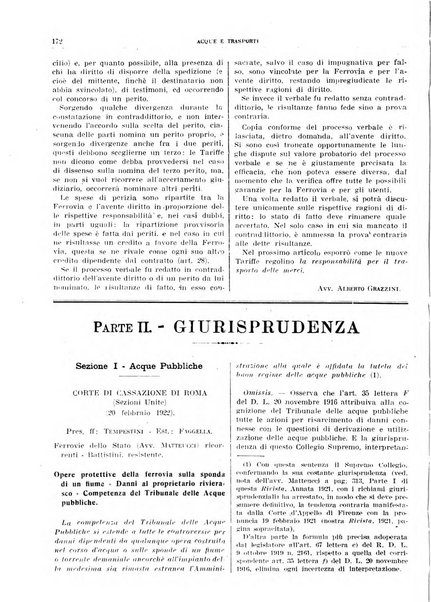 Acque e trasporti rivista mensile di giurisprudenza, dottrina, legislazione ed economia