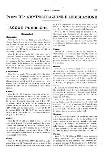 Acque e trasporti rivista mensile di giurisprudenza, dottrina, legislazione ed economia