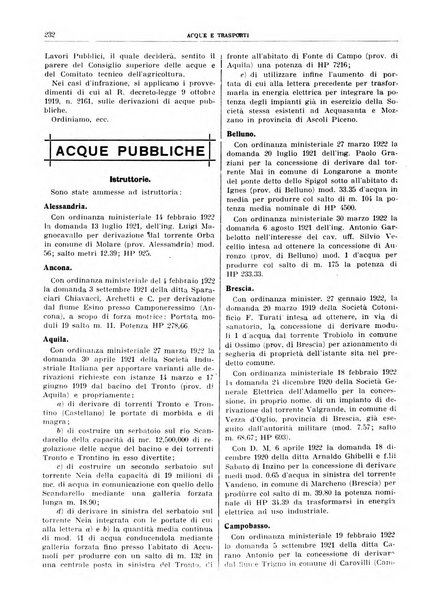 Acque e trasporti rivista mensile di giurisprudenza, dottrina, legislazione ed economia