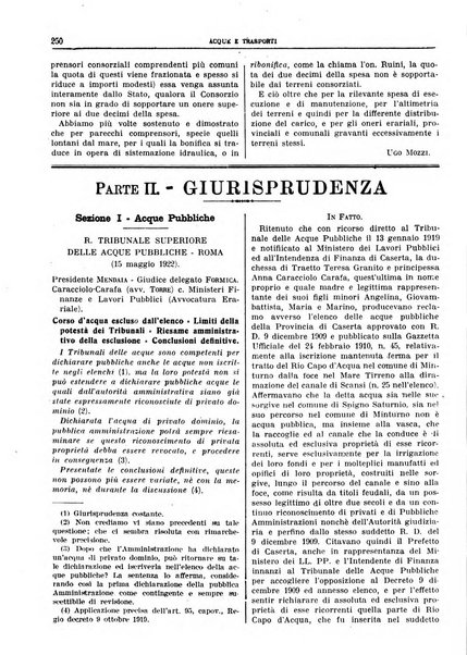 Acque e trasporti rivista mensile di giurisprudenza, dottrina, legislazione ed economia