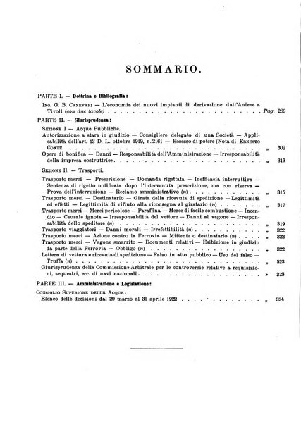 Acque e trasporti rivista mensile di giurisprudenza, dottrina, legislazione ed economia