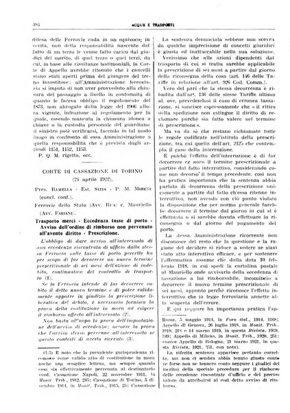 Acque e trasporti rivista mensile di giurisprudenza, dottrina, legislazione ed economia