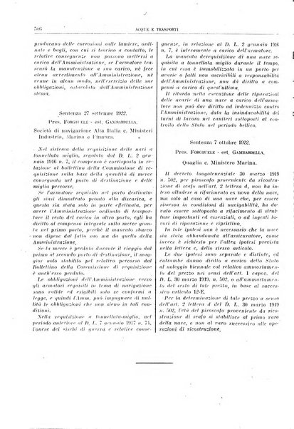 Acque e trasporti rivista mensile di giurisprudenza, dottrina, legislazione ed economia