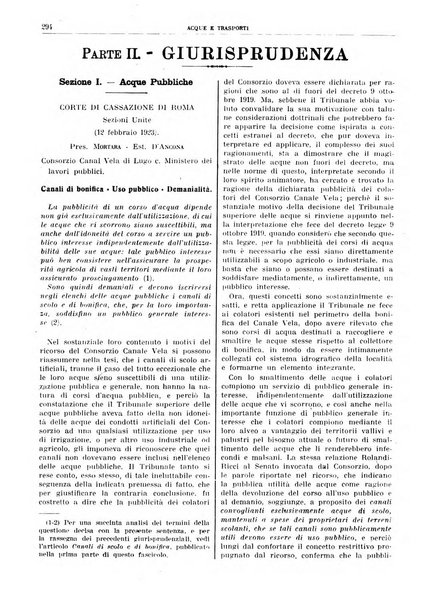 Acque e trasporti rivista mensile di giurisprudenza, dottrina, legislazione ed economia