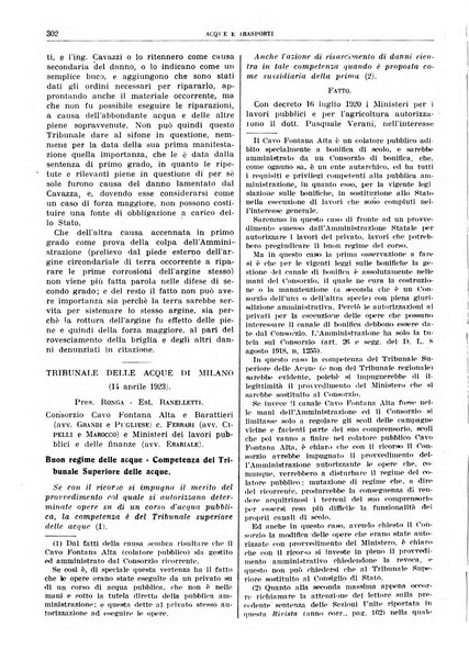 Acque e trasporti rivista mensile di giurisprudenza, dottrina, legislazione ed economia