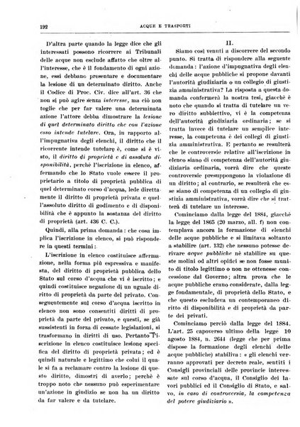 Acque e trasporti rivista mensile di giurisprudenza, dottrina, legislazione ed economia