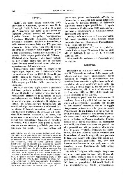 Acque e trasporti rivista mensile di giurisprudenza, dottrina, legislazione ed economia