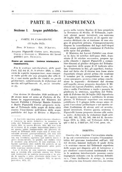 Acque e trasporti rivista mensile di giurisprudenza, dottrina, legislazione ed economia