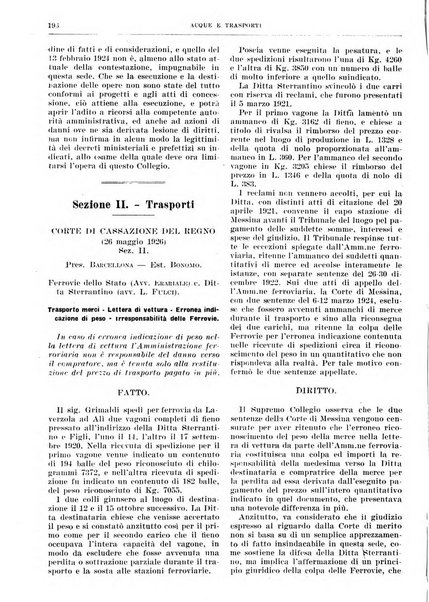 Acque e trasporti rivista mensile di giurisprudenza, dottrina, legislazione ed economia