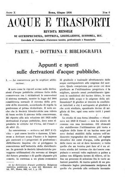 Acque e trasporti rivista mensile di giurisprudenza, dottrina, legislazione ed economia