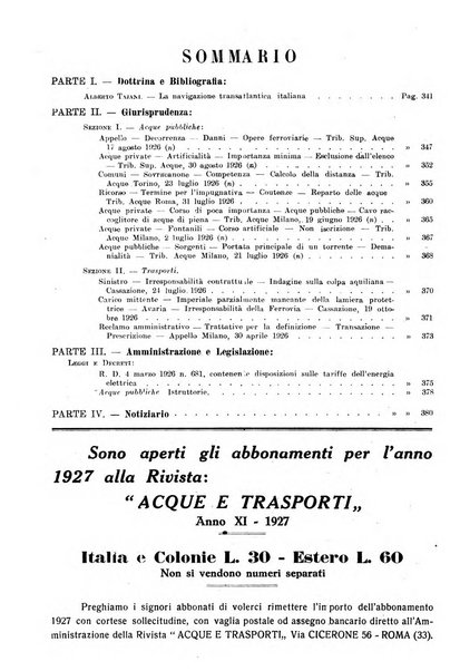 Acque e trasporti rivista mensile di giurisprudenza, dottrina, legislazione ed economia