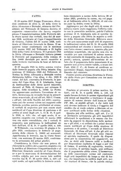 Acque e trasporti rivista mensile di giurisprudenza, dottrina, legislazione ed economia