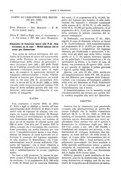 Acque e trasporti rivista mensile di giurisprudenza, dottrina, legislazione ed economia