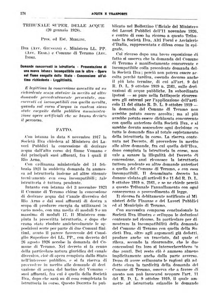 Acque e trasporti rivista mensile di giurisprudenza, dottrina, legislazione ed economia